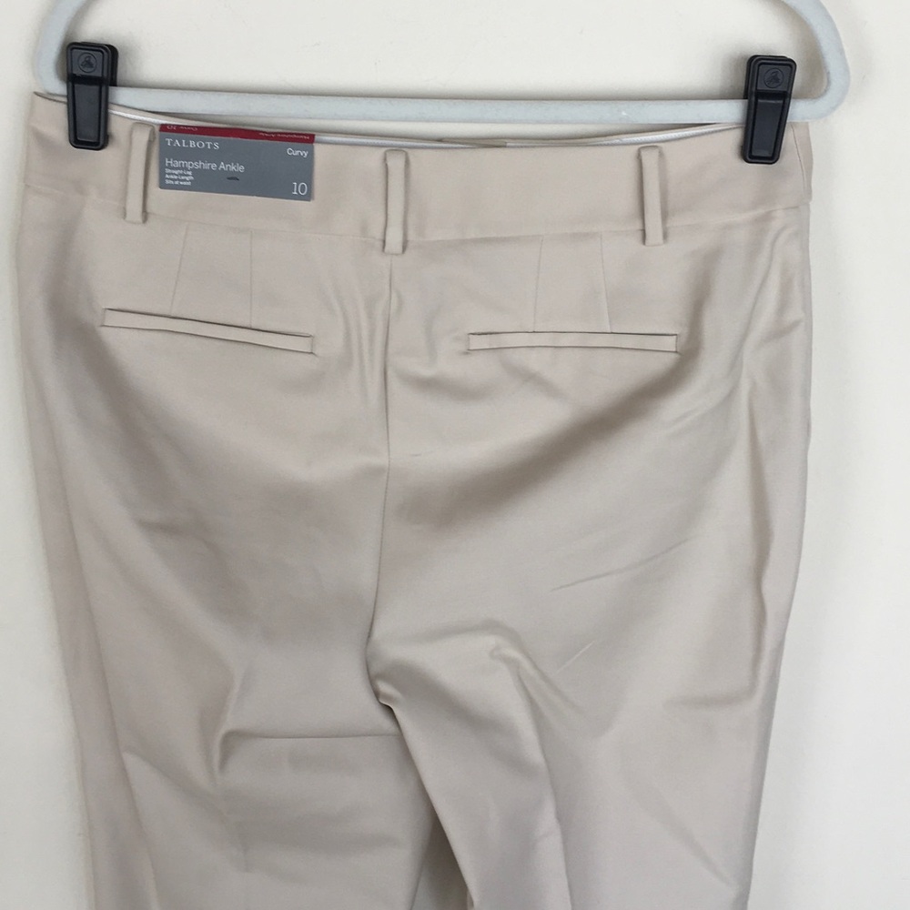 NWT Classic Women's Beige Tailored Pants - Picture 3 of 8